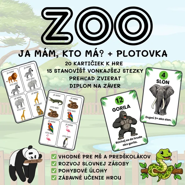 ZOO Ja mám, kto má? + plotovka