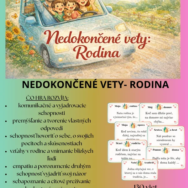 Nedokončené vety - Moja rodina
