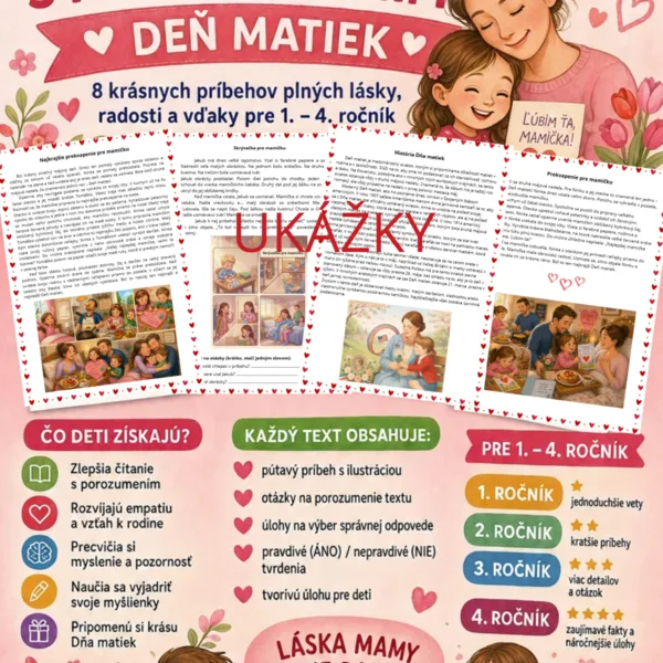 Čítanie s porozumením - DEŇ MATIEK