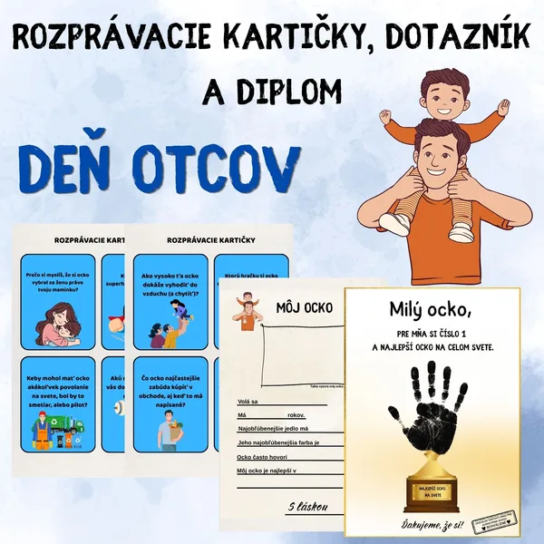 ROZPRÁVACIE KARTIČKY, DOTAZNÍK A DIPLOM
