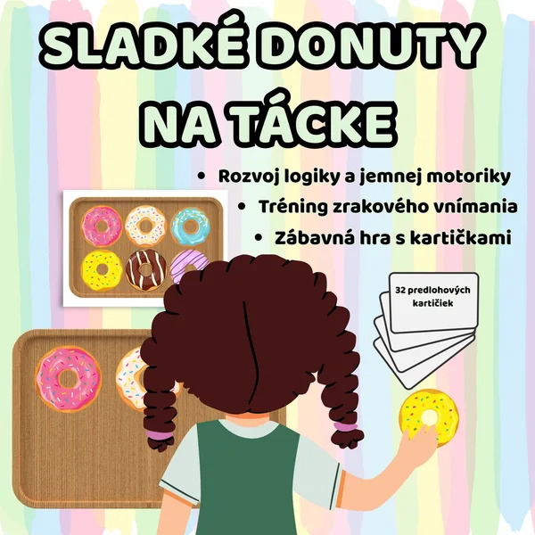 ZÁBAVNÁ HRA - Sladké donuty na tácke