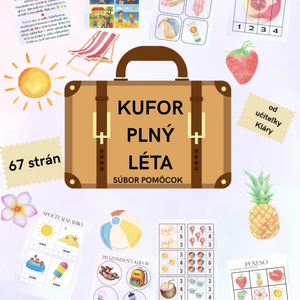 🧳☀️🍉 KUFOR PLNÝ LETA – výučbový PDF súbor pre deti v MŠ 🏖️🍓✈️