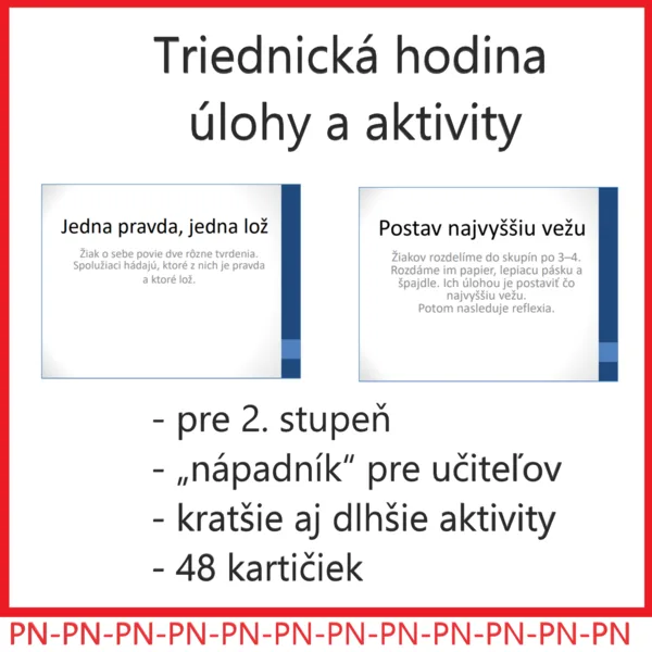 Triednická hodina – úlohy a aktivity (nápadník pre učiteľov)
