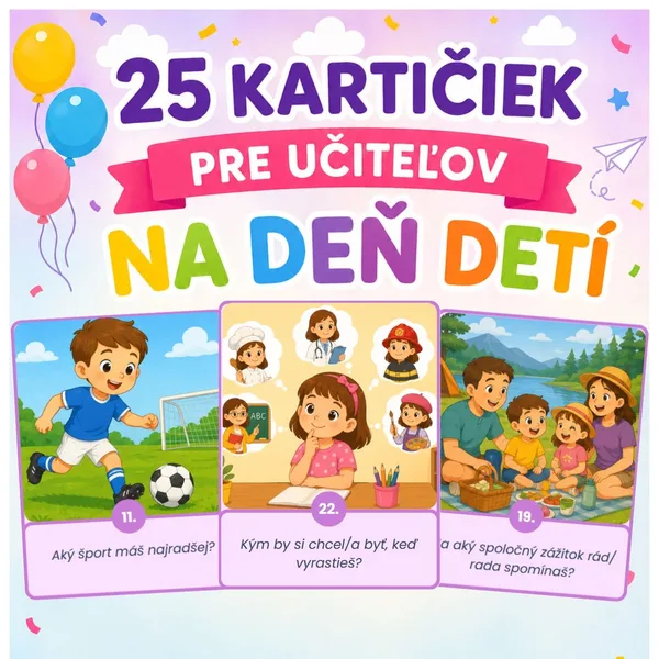 Deň detí - komunikačné kartičky 