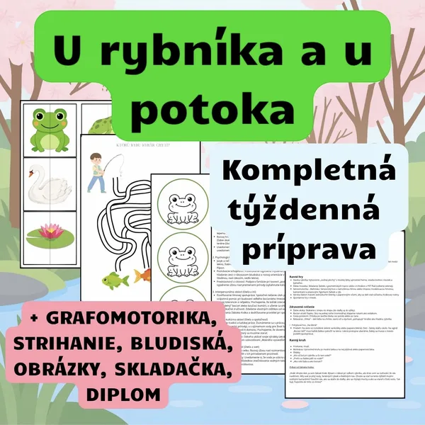 U RYBNÍKA A U POTOKA- týždenný plán