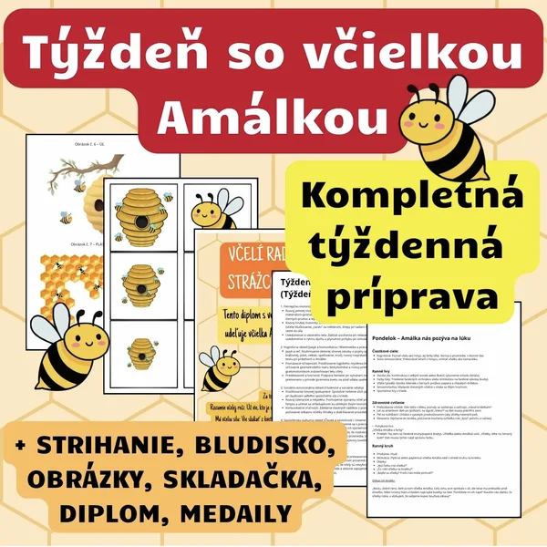 VČELY - týždenný plán
