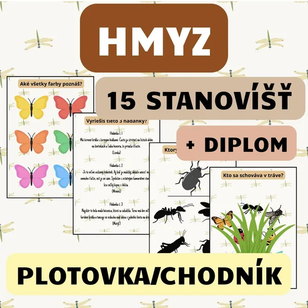 HMYZ - (15 úloh + diplom) - plotovka/chodník