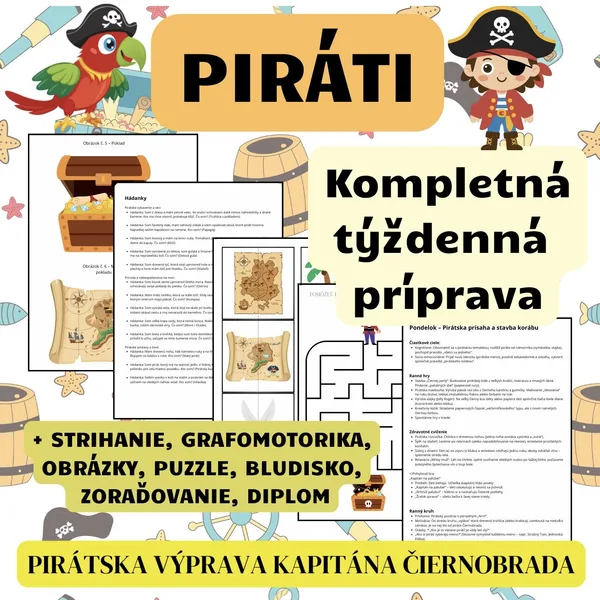 PIRÁTI - týždenný plán