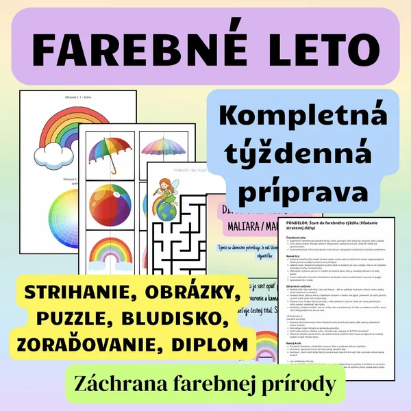 FAREBNÉ LETO - týždenný plán