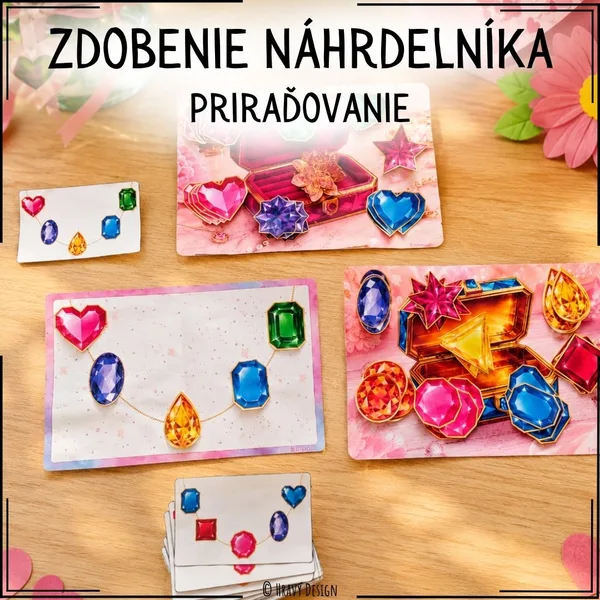 Zdobenie náhrdelníka podľa predlohy