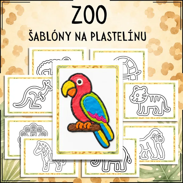 ŠABLÓNY NA PLASTELÍNU – ZOO