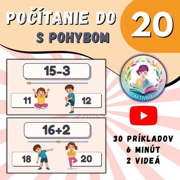 MATEMATICKÉ ROZCVIČKY - počítanie do 20