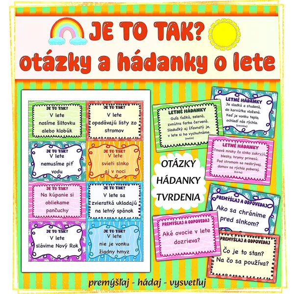 "JE TO TAK? LETO" - otázky a hádanky o lete