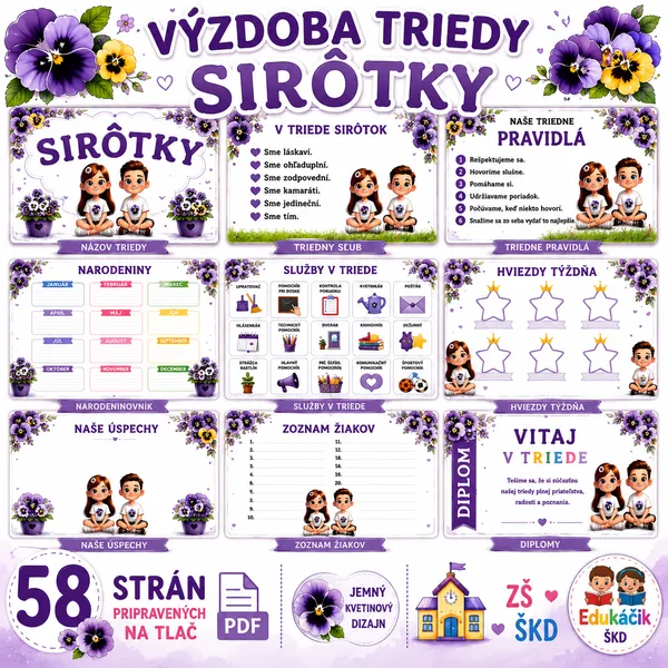 Výzdoba triedy- Sirôtky