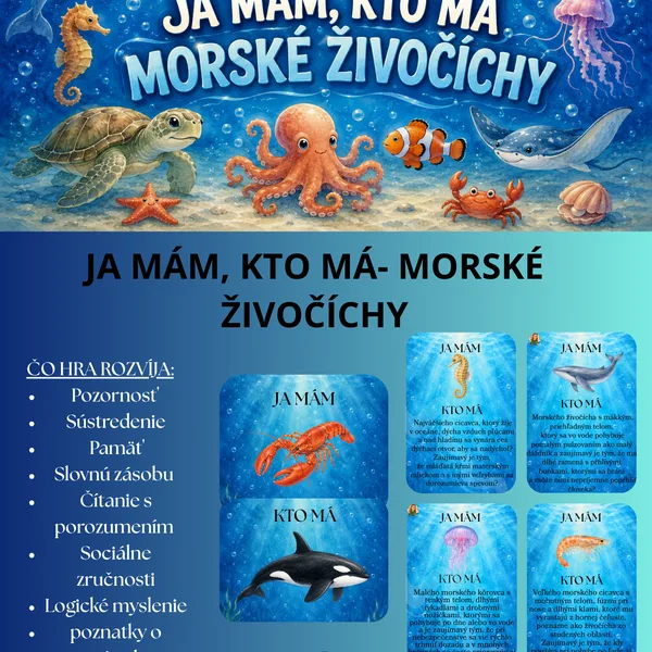 Ja mám, kto má- morské živočíchy