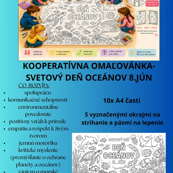 Kooperatívny obrázok- svetový deň oceánov