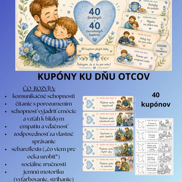 Deň otcov- kupóny