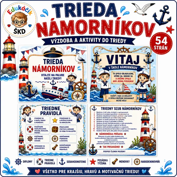  🌊⚓Výzdoba triedy-TRIEDA NÁMORNÍKOV 🌊⚓
