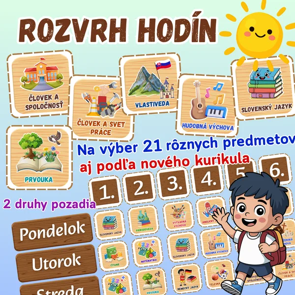 Rozvrh hodín/ Výzdoba triedy