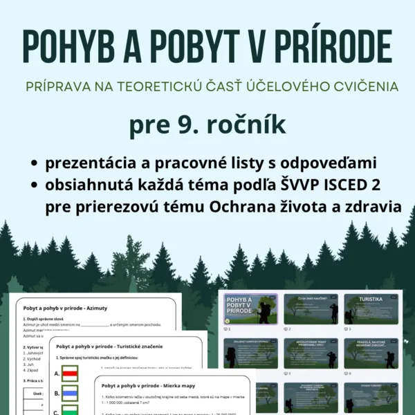 9. ročník Pohyb a pobyt v prírode - účelové cvičenie 