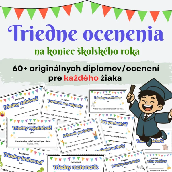Triedne ocenenia/diplomy na záver školského roka
