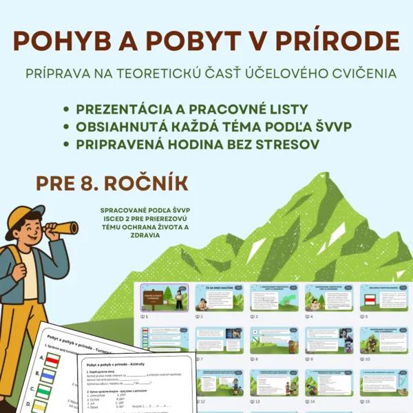 8. ročník Pohyb a pobyt v prírode - účelové cvičenie 