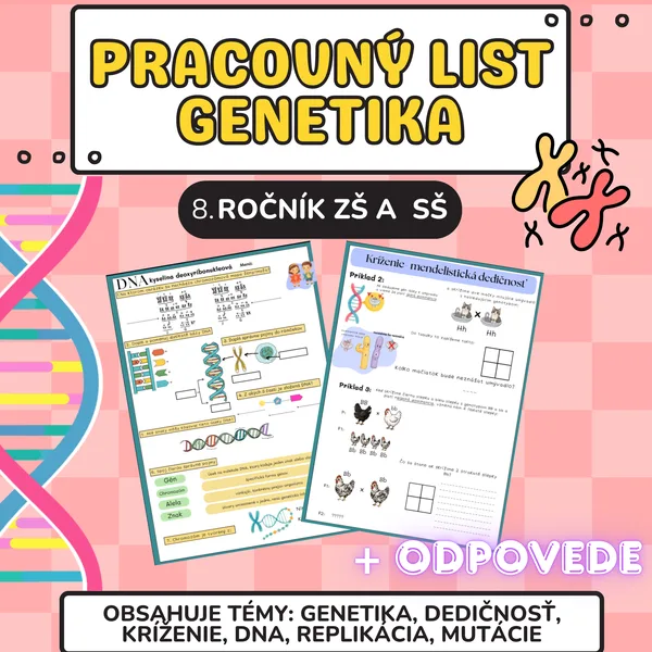Pracovný list Genetika