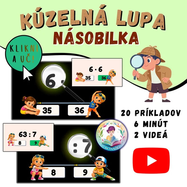 KÚZELNÁ LUPA LETO - násobilka