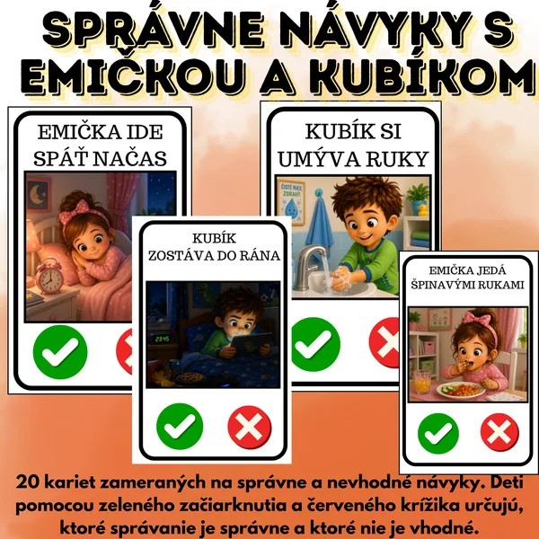 Správne návyky s Emičkou a Kubíkom 🌟