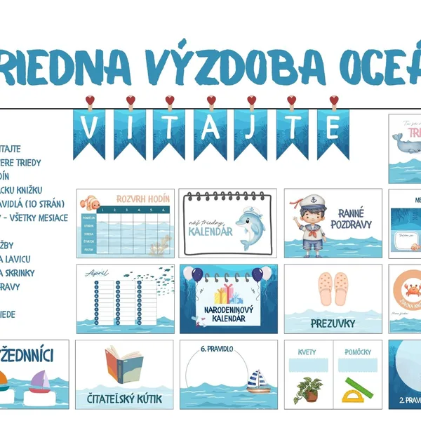 Triedna výzdoba OCEÁN