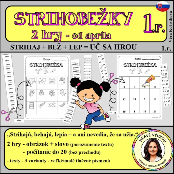 STRIHOBEŽKY – 2 HRY – OD APRÍLA – 1. tr. 