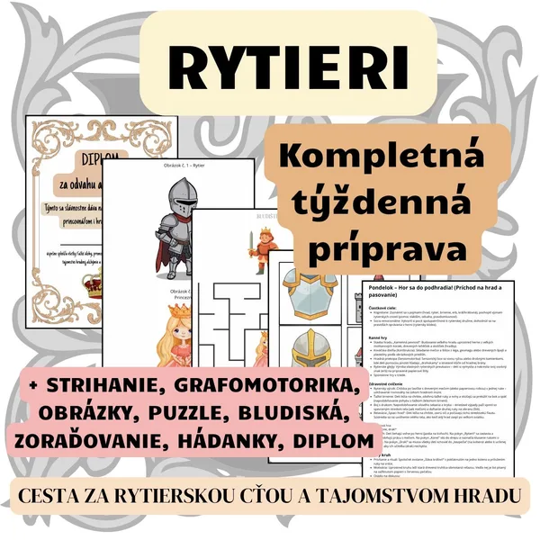 RYTIERI - týždenný plán