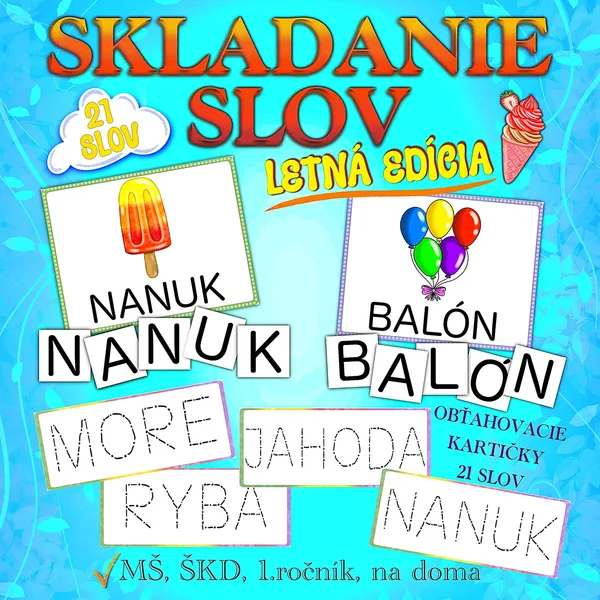 SKLADANIE SLOV - LETO
