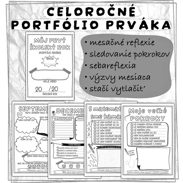 PORTFÓLIO PRVÁKA - môj prvý školský rok 