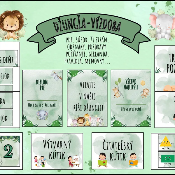 Džungľa- výzdoba triedy🐒