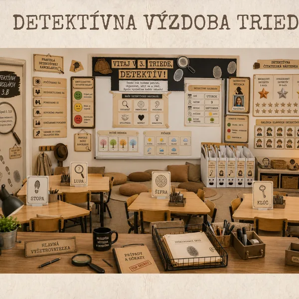 Detektívna triedna výzdoba