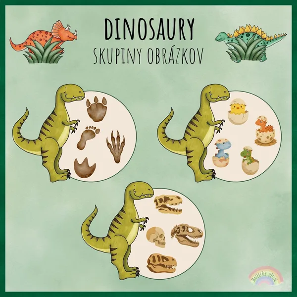 🦖🌟Dinosaury, skupiny obrázkov🌟🦖
