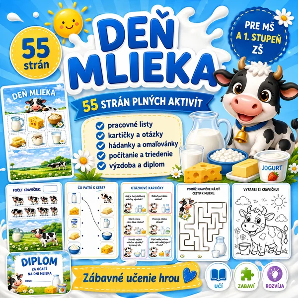 🥛 Deň mlieka 🥛 Svetový deň mlieka na školách