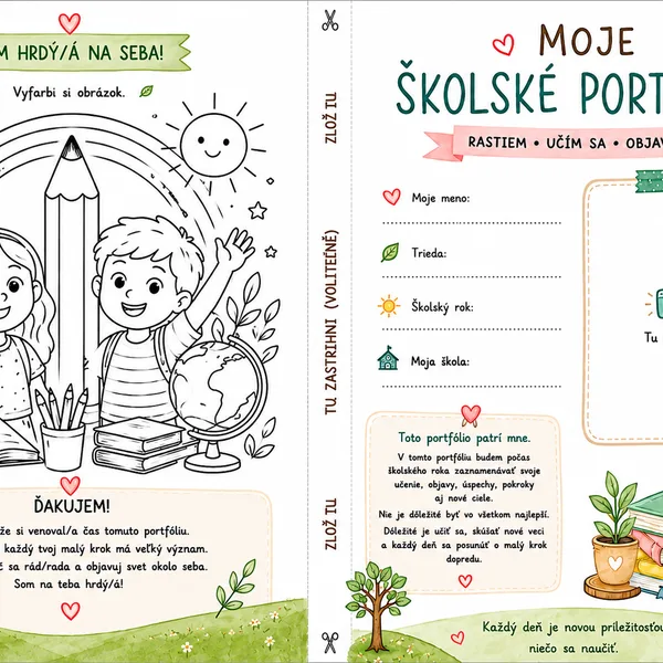 Portfólio pre žiakov 1. cyklu ZŠ (1. – 4. ročník)