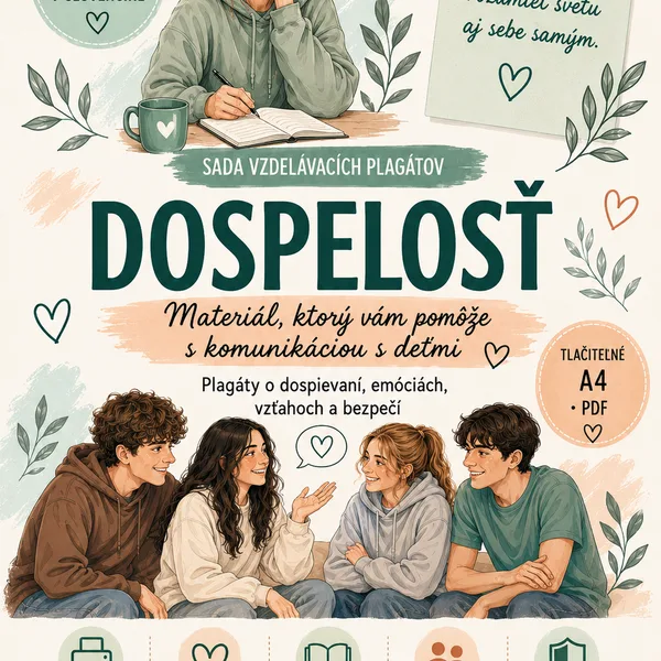 DOSPELOSŤ – balík plagátov o dospievaní