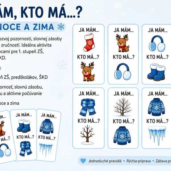 Ja mám, kto má...? – Vianoce a zima ❄️