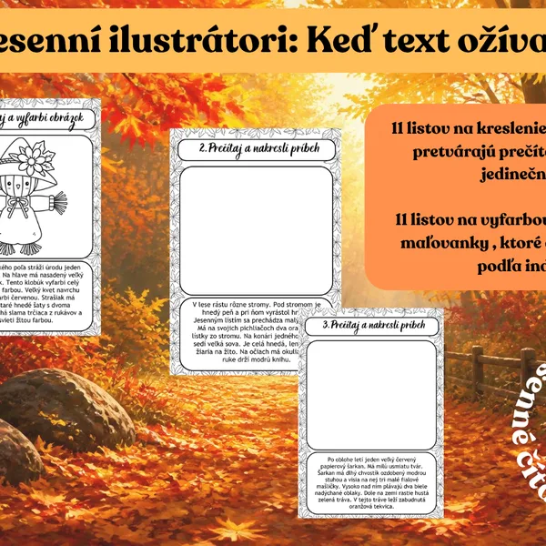 Jesenní ilustrátori (Prečítaj a nakresli) 