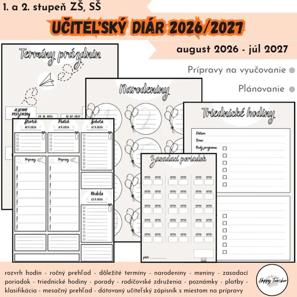 Učiteľský diár 2026/2027
