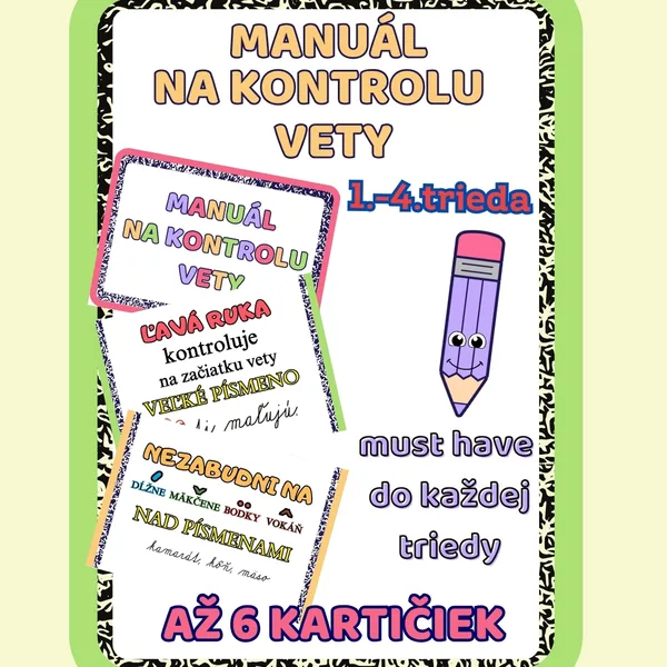 MANUÁL NA KONTROLU VETY - FARBIČKY