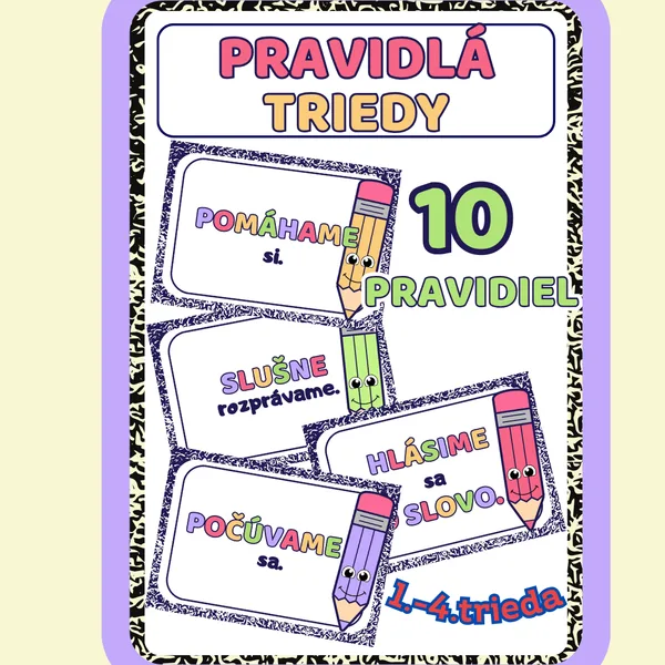 PRAVIDLÁ TRIEDY - CERUZKY