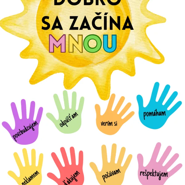 Dobro sa začína mnou- nástenka 