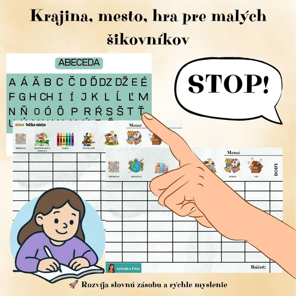 Krajina, mesto, hra pre malých šikovníkov