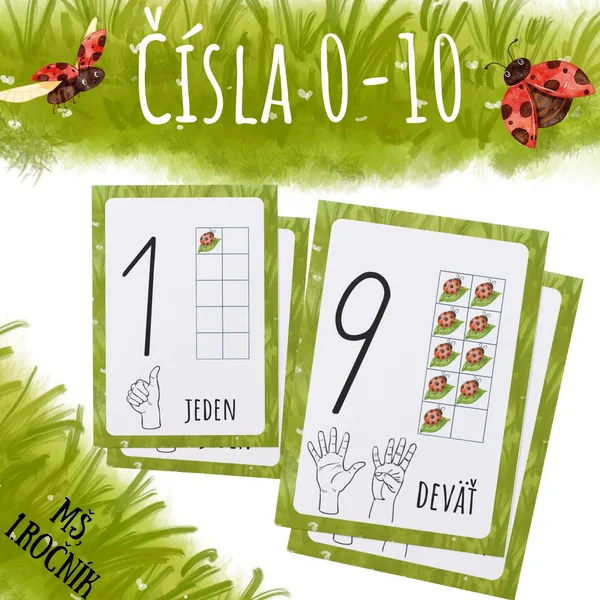 Čísla 0-10 - LIENKY