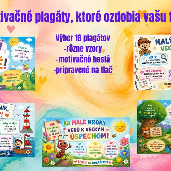 Motivačné plagáty – Veľká sila malých myšlienok (Keď slová dodávajú odvahu)