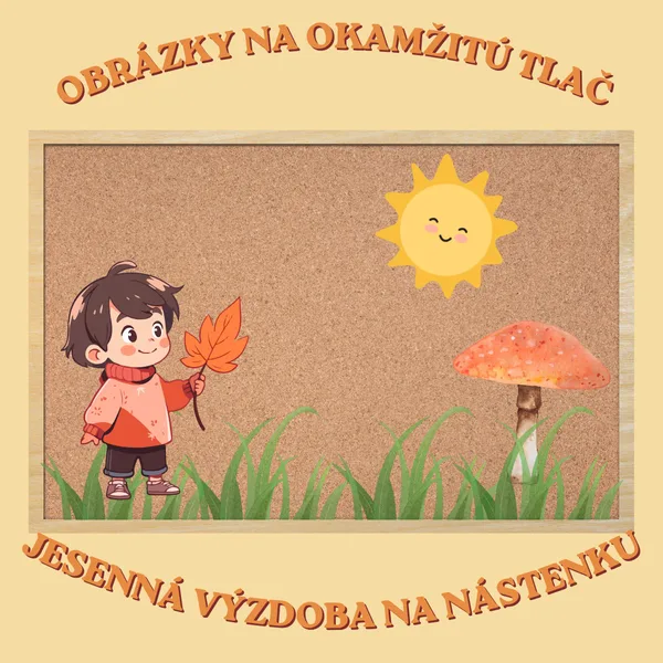 🍂Výzdoba nástenky a triedy - jesenná pastelová výzdoba do triedy🍂